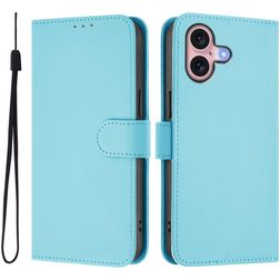 Mobigear Urban Wallet Housse iPhone 16 Etui Porte-Monnaie - Bleu