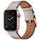 Mobigear Firenze Bracelet Cuir Apple Watch Fermeture boucle ardillon - 49/46/45/44 mm - Beige