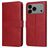 Mobigear Wallet iPhone 18 Pro Max Étui Portefeuille - Rouge