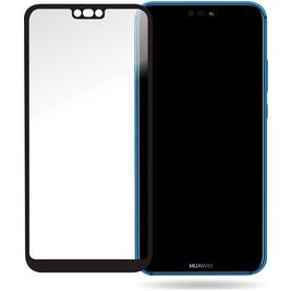 Mobilize Premium Huawei P20 Lite (2019) Verre trempé Protection d'écran - Compatible Coque - Noir