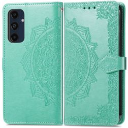 Mobigear Mandala Housse Samsung Galaxy A16 Etui Porte-Monnaie - Vert