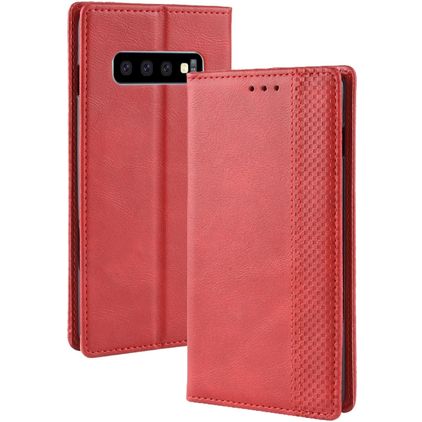 Mobigear Sensation Housse Samsung Galaxy S10 Etui Porte-Monnaie - Rouge