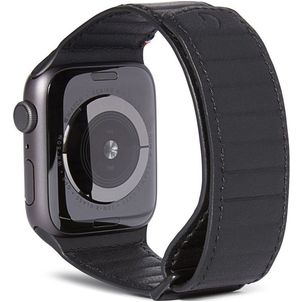 Decoded Magnetic Traction Strap Bracelet Cuir Apple Watch Fermeture magnétique - 42/41/40/38 mm - Noir