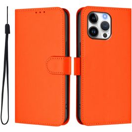 Mobigear Urban Wallet Housse iPhone 16 Pro Max Etui Porte-Monnaie - Orange