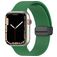 Mobigear Sport Mag Bracelet Silicone Apple Watch Fermeture magnétique - 49/46/45/44 mm - Vert