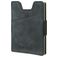 Valenta Card Case Alu + Money Strap Porte-cartes Cuir - 8 cartes - Bleu