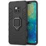 Mobigear Armor Ring Coque Huawei Mate 20 Pro Coque arrière Rigide Anti-Chocs avec Anneau-Support - Noir