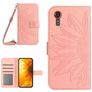 Mobigear Sunflower Housse Samsung Galaxy Xcover 7 Etui Porte-Monnaie - Rose
