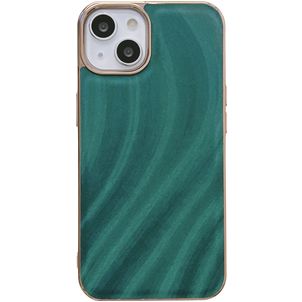 Mobigear Wavy Coque iPhone 14 Plus Coque arrière Rigide - Vert