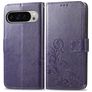 Mobigear Clover Housse Google Pixel 9 Pro XL Etui Porte-Monnaie - Violet