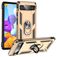Mobigear Armor Ring Google Pixel 6a Plastique rigide Coque arrière Antichoc avec bague de maintien - Or