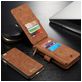 Caseme 007 Housse iPhone 6s Etui avec Coque Détachable Porte-Monnaie - Marron