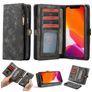 Caseme 008 Housse iPhone 11 Etui avec Coque Détachable Porte-Monnaie - Noir