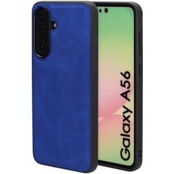 Mobiparts Classic Coque Samsung Galaxy A56 MagSafe Coque arrière en TPU,Similicuir - Sapphire Blue