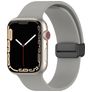 Mobigear Sport Mag Bracelet Silicone Apple Watch Fermeture magnétique - 49/46/45/44 mm - Gris