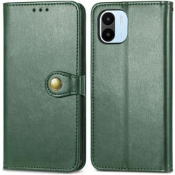Mobigear Snap Button Housse Xiaomi Redmi A1 4G Etui Porte-Monnaie - Vert