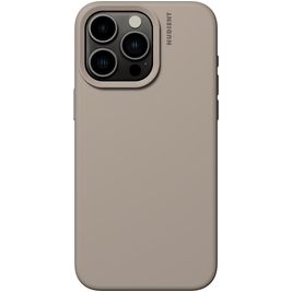 Nudient Base Coque iPhone 15 Pro Max Coque arrière en Silicone - Stone Beige