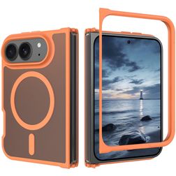 Mobigear Shockproof iPhone Duo MagSafe Plastique rigide Coque arrière - Orange
