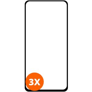 Mobigear Premium Motorola Moto G8 Power Verre trempé Protection d'écran - Compatible Coque - Noir (Lot de 3)
