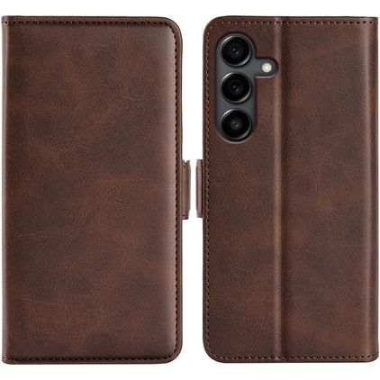 Mobigear Slim Magnet Housse Samsung Galaxy S25 FE Etui Porte-Monnaie - Marron