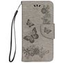 Mobigear Butterfly Housse iPhone X Etui Porte-Monnaie - Gris