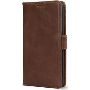 Mobilize Wallet Housse Samsung Galaxy S25 FE Etui en Cuir Véritable Porte-Monnaie - Marron