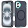 Mobigear Rugged Mag Coque iPhone 16 Plus MagSafe Coque arrière Rigide Anti-Chocs - Dark Blue