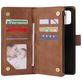 Mobigear Zipper Housse Samsung Galaxy A71 Etui Porte-Monnaie - Marron