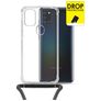 My Style Loop Transparent Samsung Galaxy A21s TPU souple Coque avec cordon - Transparent