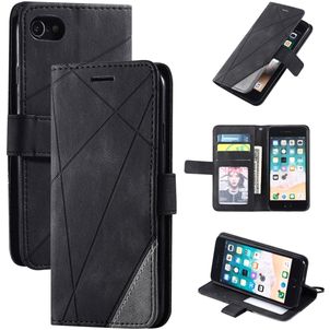 Mobigear Rhombus Housse iPhone SE (2022) Etui Porte-Monnaie - Noir
