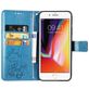 Mobigear Clover Housse iPhone 7 Etui Porte-Monnaie - Bleu