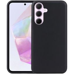 Mobigear Basics Coque Samsung Galaxy A36 Coque arrière en TPU Souple - Noir