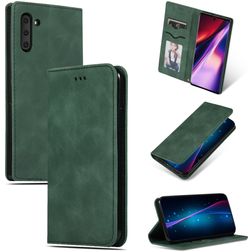 Mobigear Retro Slim Housse Samsung Galaxy Note 10 Etui - Vert