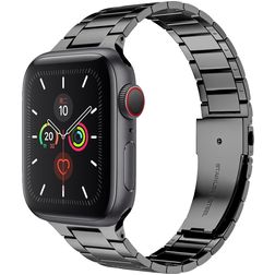 Mobigear Lissabon Bracelet Acier Apple Watch Fermeture boucle déployante - 49/46/45/44 mm - Gris sidéral