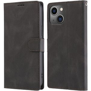 Mobigear Wallet 30 Housse iPhone 14 Plus Etui Porte-Monnaie - Noir