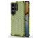 Mobigear Honeycomb Coque Samsung Galaxy S26 Ultra Coque arrière Rigide Anti-Chocs - Vert