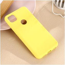 Mobigear Rubber Touch Coque Google Pixel 4a Coque arrière en Silicone - Jaune