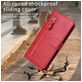 Mobigear Zipper Housse iPhone 17 Etui Porte-Monnaie - Rouge