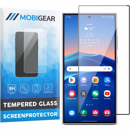 Mobigear Premium Samsung Galaxy S24 Ultra Verre trempé Protection d'écran - Compatible Coque