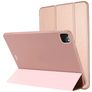 Mobigear Tri-Fold Gel Coque iPad Pro 12.9 Pouces (2022) Etui en TPU,Similicuir - Rose doré