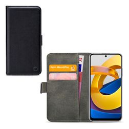 Mobilize Classic Gelly Wallet Housse POCO M4 Pro 5G Etui en TPU Souple Porte-Monnaie - Noir
