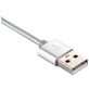 Mobigear Nylon - Câble USB-A vers USB-C 2 mètres - Argent