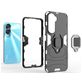 Mobigear Armor Ring Coque Honor 90 Lite Coque arrière Rigide Anti-Chocs avec Anneau-Support - Bleu Marin