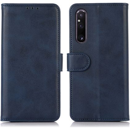 Mobigear Wallet Housse Sony Xperia 1 V Etui Porte-Monnaie - Bleu