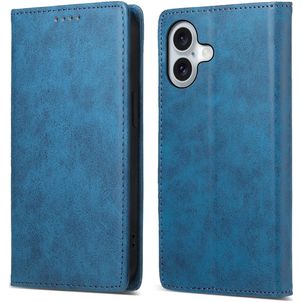 Mobigear Wallet iPhone 16 Étui Portefeuille - Bleu