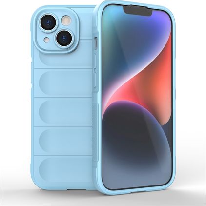 Mobigear Bumpy Coque iPhone 15 Coque arrière en TPU Souple - Bleu