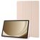 Mobigear Tri-Fold Gel Coque Samsung Galaxy Tab A9 Plus (2023) Etui en TPU,Similicuir - Rose doré
