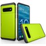 Mobigear Card Coque Samsung Galaxy S10 Coque arrière Rigide Anti-Chocs avec Porte-Cartes - Vert