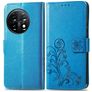 Mobigear Clover Housse OnePlus 11 Etui Porte-Monnaie - Bleu