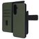 Mobiparts Housse Samsung Galaxy A17 Etui avec Coque Détachable en Cuir Véritable Porte-Monnaie - Vert